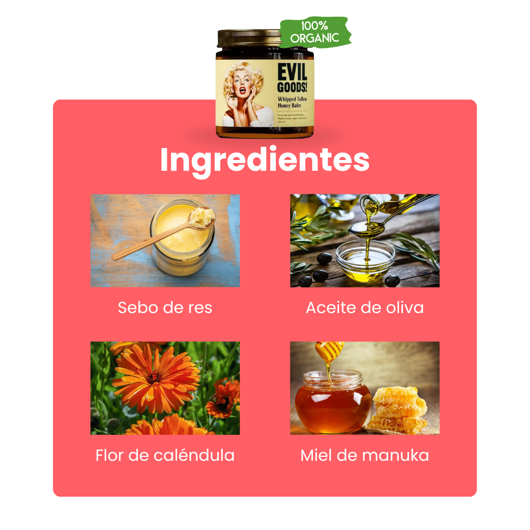 Crema de sebo de res | 120gr
