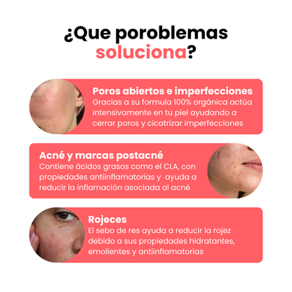 Crema de sebo de res | 120gr