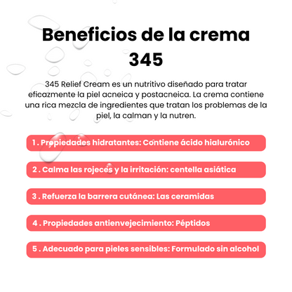 Crema anti acné y rojeces 345 | 50ml